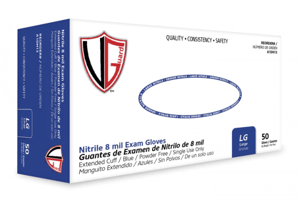 VGuard® 8.7 mil Blue Nitrile Chemo Exam Glove