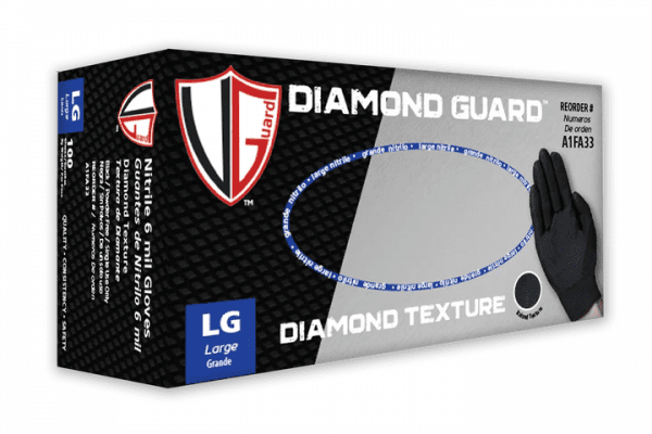 VGuard® 6 mil Black Diamond Guard™ Gloves