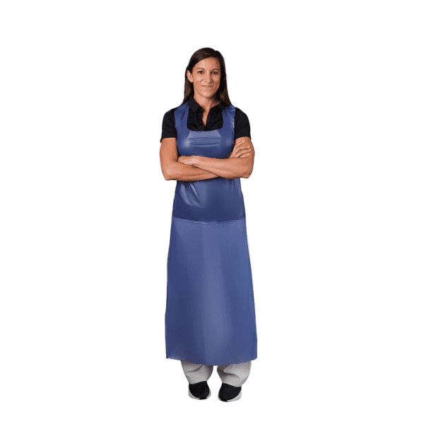 Blue Vinyl Apron