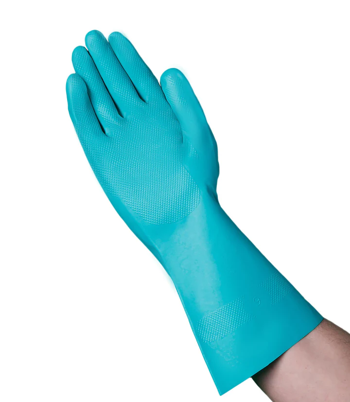 VGuard® 15 mil Green Nitrile Flock Lined Glove