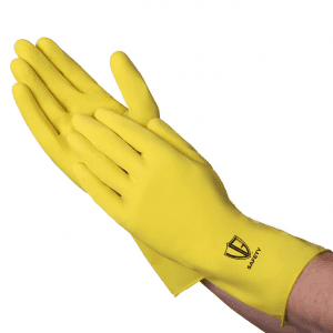 VGuard® C22B1 12 mil Yellow Latex Flock Lined Glove