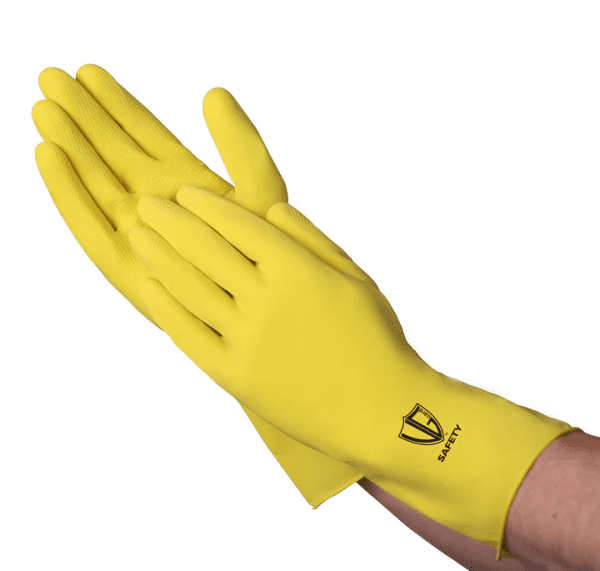 VGuard® C22B1 12 mil Yellow Latex Flock Lined Glove