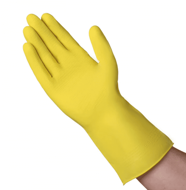 VGuard® C22B1 12 mil Yellow Latex Flock Lined Glove