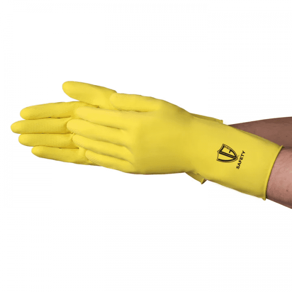 VGuard® C22B1 12 mil Yellow Latex Flock Lined Glove