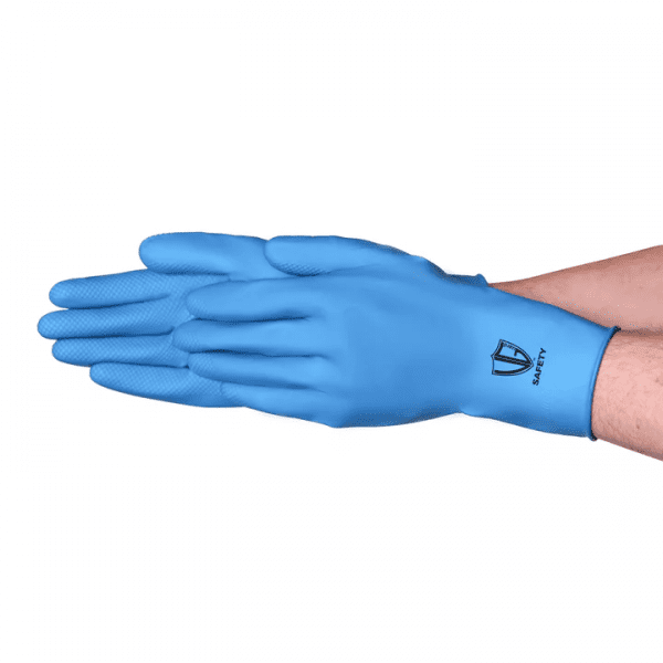 VGuard® C23A3 13 mil Blue Latex Unlined Glove