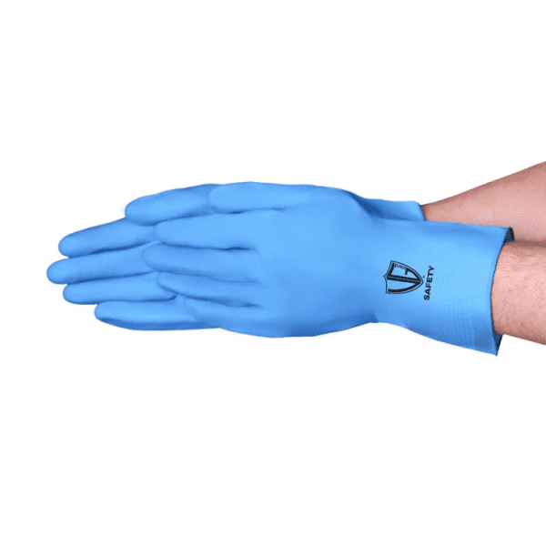 VGuard® 16 mil Blue Latex Flock Lined Glove