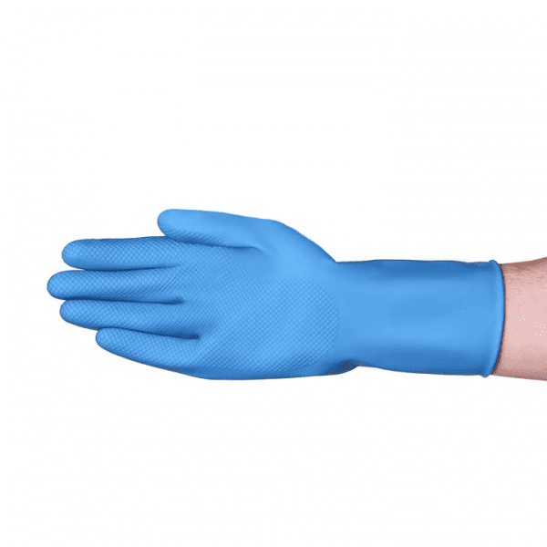 VGuard® 16 mil Blue Latex Flock Lined Glove