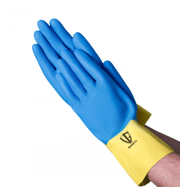 VGuard® 28 mil Blue/Yellow Neoprene Coated Latex Glove