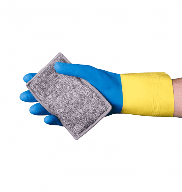 VGuard® 28 mil Blue/Yellow Neoprene Coated Latex Flock Lined Glove