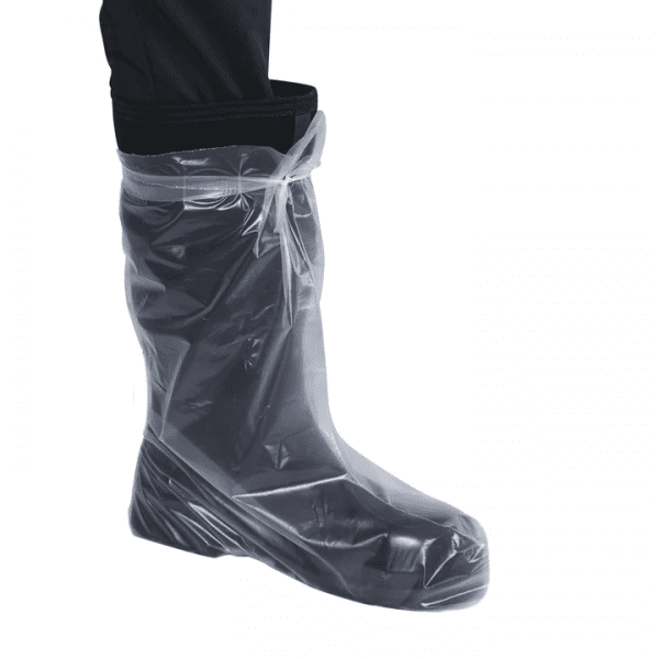 Clear Poly Boot Covers with Ties