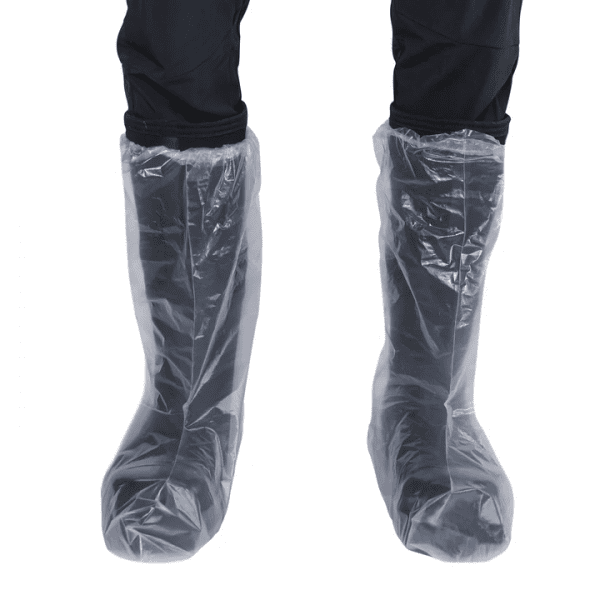 Clear Poly Boot Covers with Elastic