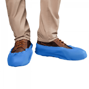 Blue Cast Polyethylene (CPE) Shoe Covers