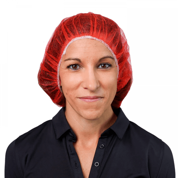 VGuard® Red Polypropylene Pancake Bouffants