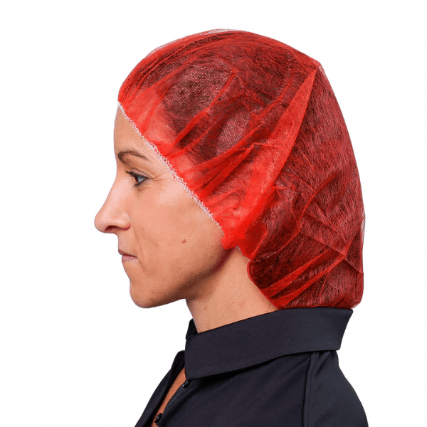 VGuard® Red Polypropylene Pancake Bouffants