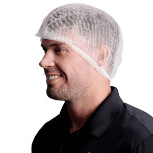 VGuard® White Polypropylene Pleated Bouffants