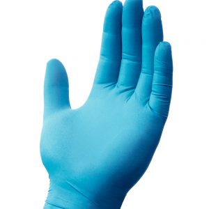 Powder Free Blue Economy Nitrile Gloves by Uncle Supply