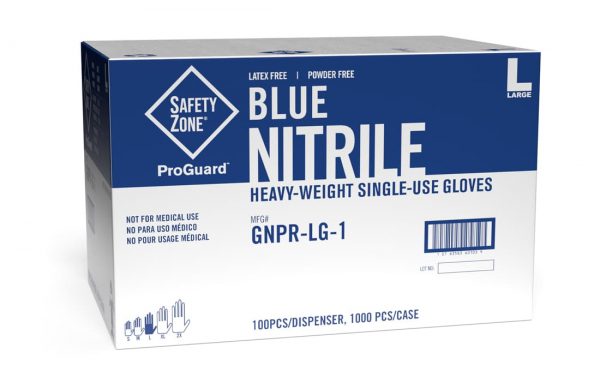 Powder Free Blue Nitrile Gloves by Uncle Supply