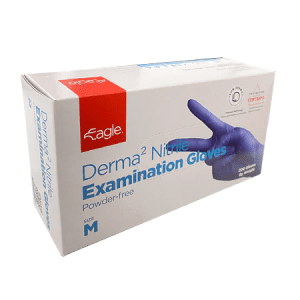 Derma2 Nitrile Exam Gloves by Eagle Protect