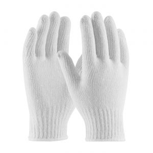 Medium Weight String Knit Gloves, Bleached by Saneck Safety