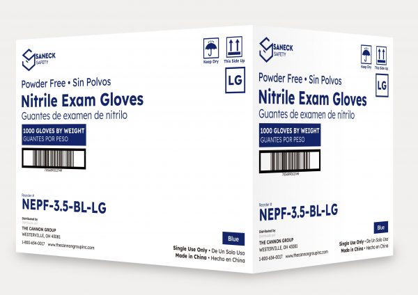 Saneck's 3.5 Mil Violet Nitrile Exam Gloves