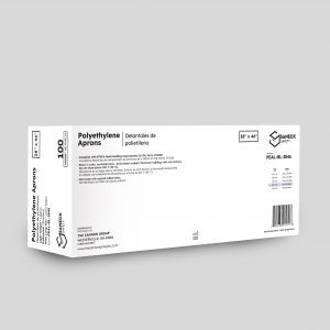 Lightweight Polyethylene Aprons, Blue by Saneck Safety