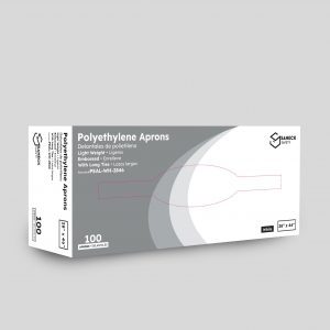 Lightweight Polyethylene Aprons, White by Saneck Safety