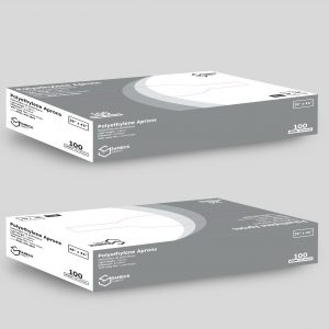 Lightweight Polyethylene Aprons, White by Saneck Safety